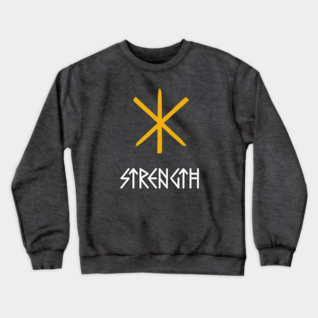 Viking Strength Rune Crewneck Sweatshirt by Neon-Light